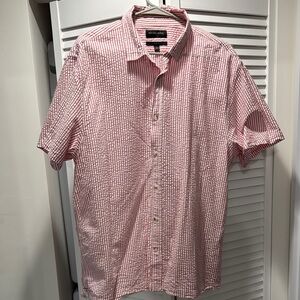 Banana Republic Red Stripe Slim Fit Men's Shirt
